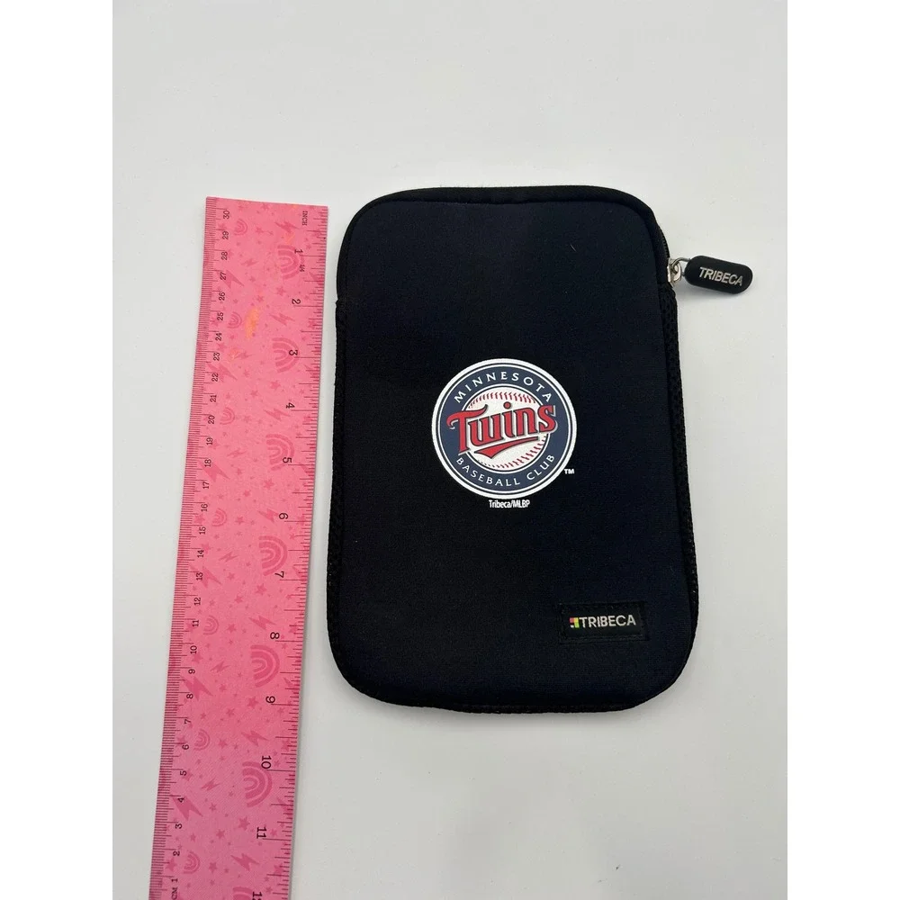 Tribeca Minnesota Twins MLB Neoprene Tech Sleeve Zippered Pouch Black B705